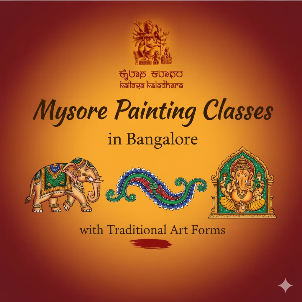 Mysore Painting Classes in Bangalore with Traditional Art Forms - Kailasa Kaladhara Bangalore