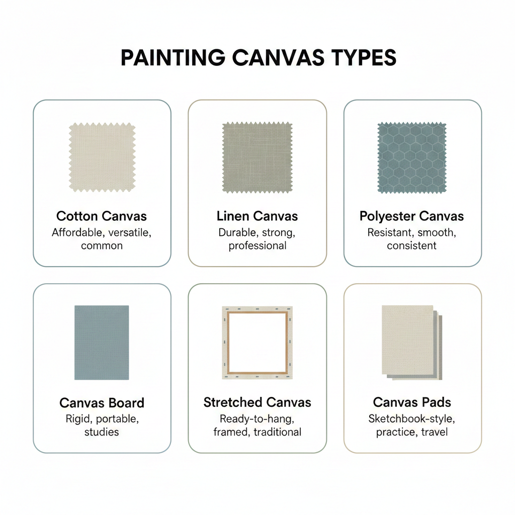 Main Types of Painting Canvas