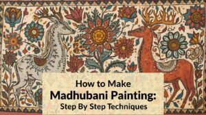how to make madhubani painting