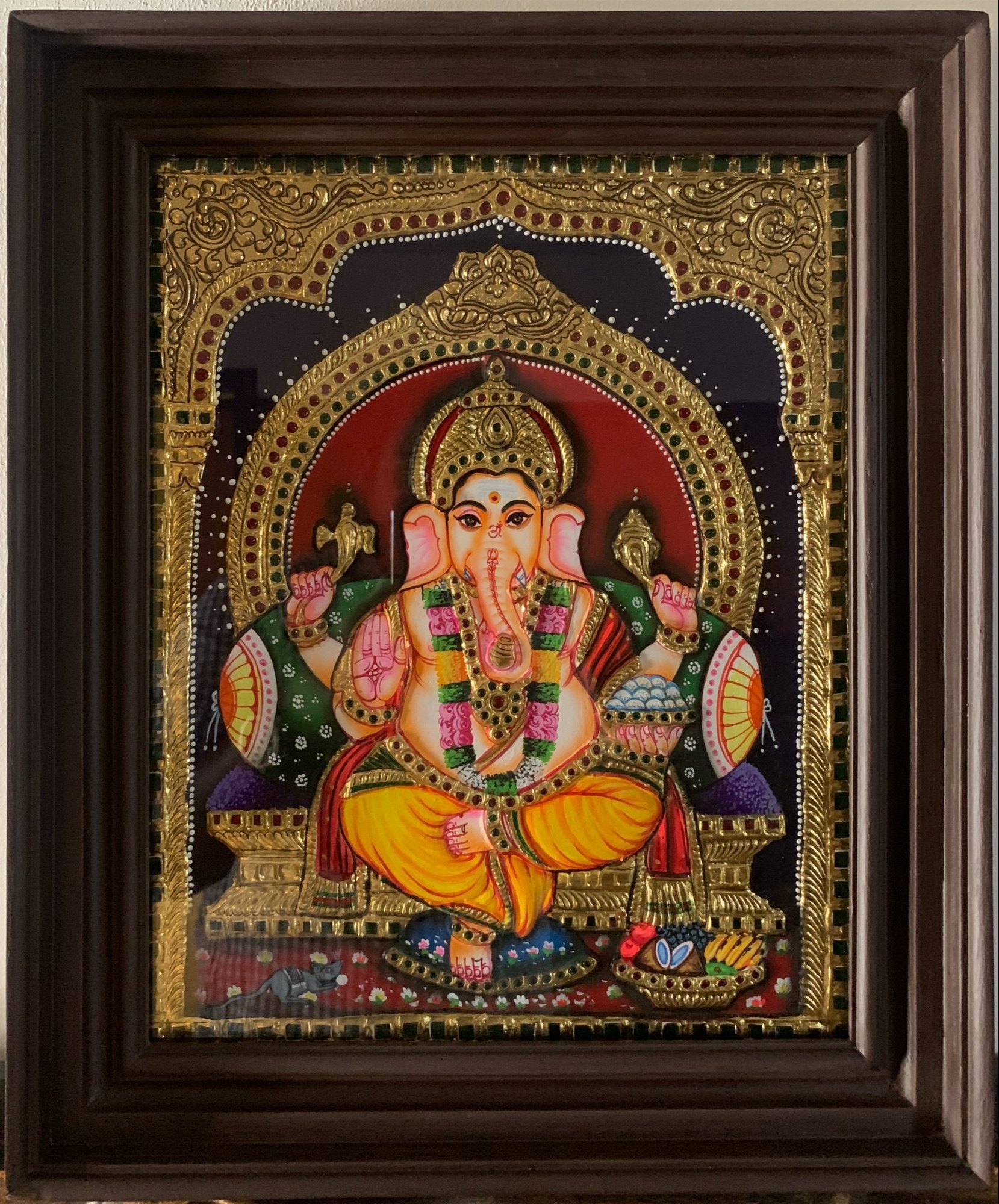 ganesha tanjore painting