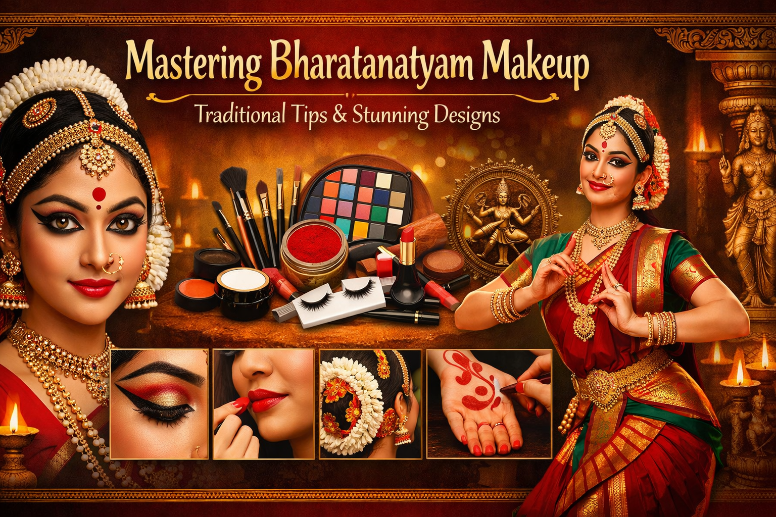 bharatanatyam makeup