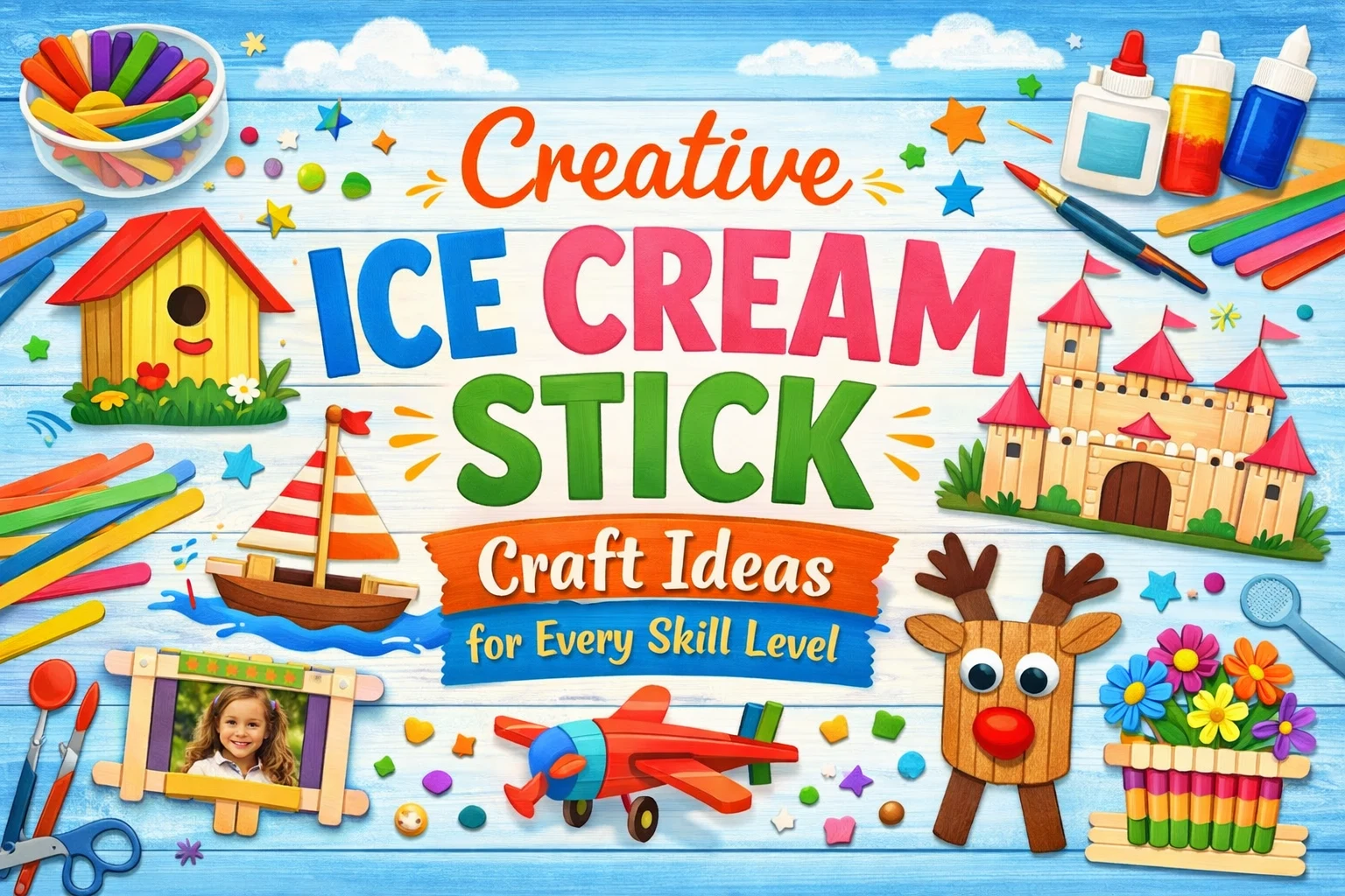 Creative Ice Cream Stick Craft Ideas for Every Skill Level - Kailasa Kaladhara Bangalore