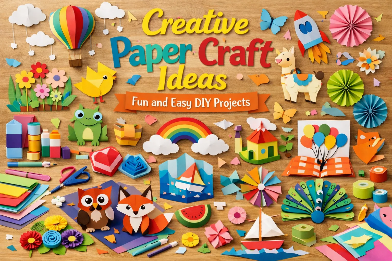 Creative Paper Craft Ideas for Fun and Easy DIY Projects - Kailasa Kaladhara Bangalore