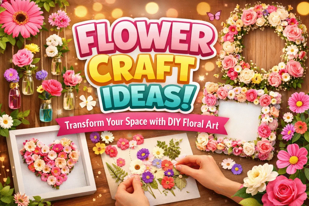 Flower Craft Ideas: Transform Your Space with DIY Floral Art - Kailasa Kaladhara Bangalore