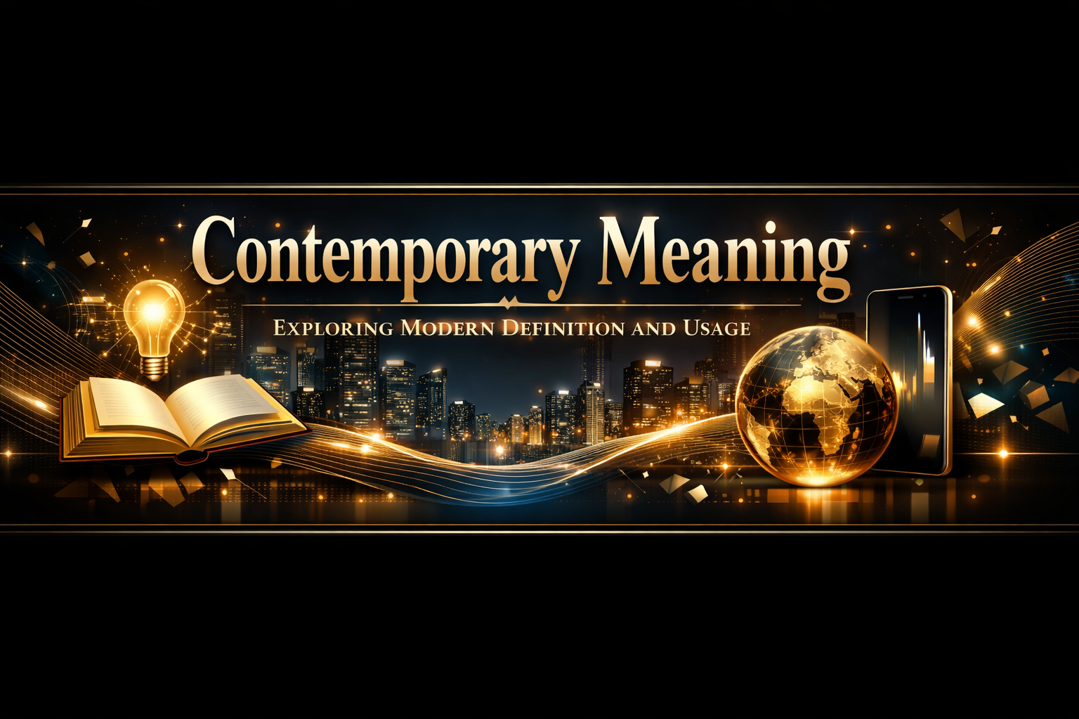Contemporary Meaning: Exploring Modern Definition and Usage create a banner