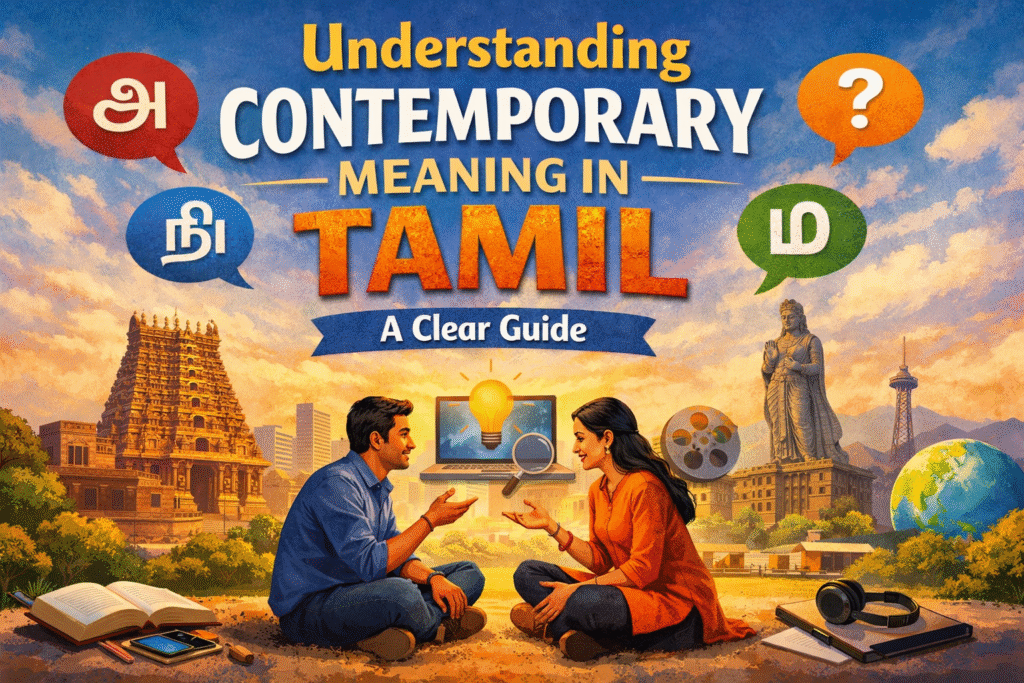 Understanding Contemporary Meaning in Tamil: A Clear Guide