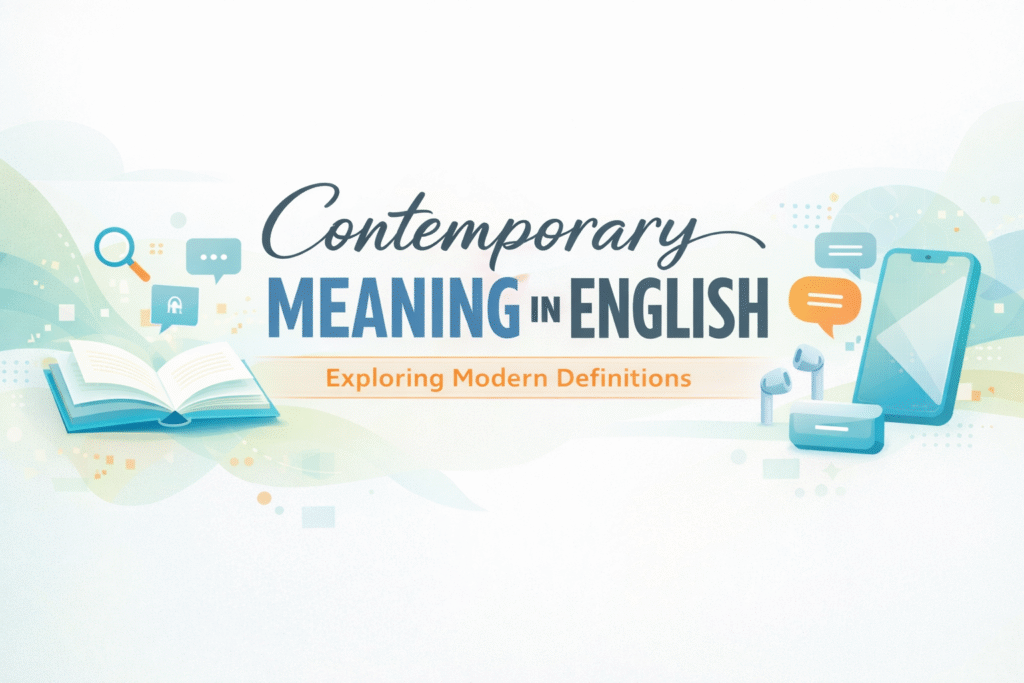 Contemporary Meaning in English: Exploring Modern Definitions