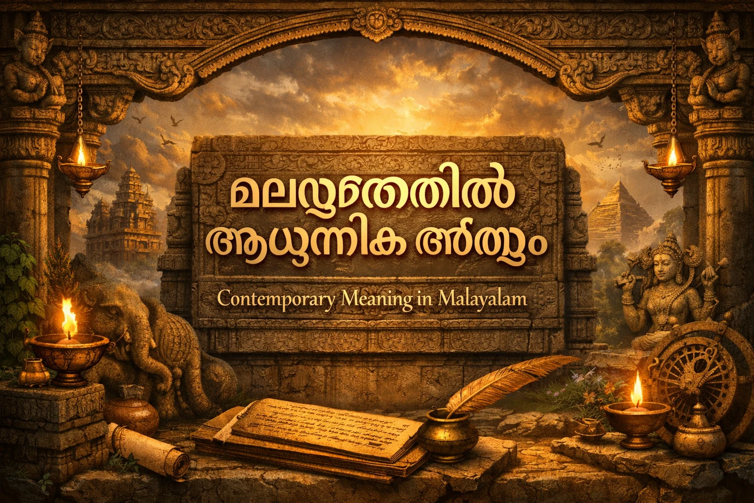 Contemporary Meaning in Malayalam: മലയാളത്തിൽ ആധുനിക അർത്ഥം - Kailasa Kaladhara Bangalore