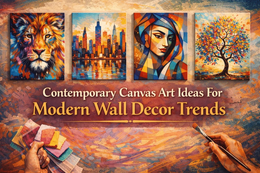Contemporary Canvas Art Ideas For Modern Wall Decor Trends - Kailasa Kaladhara Bangalore