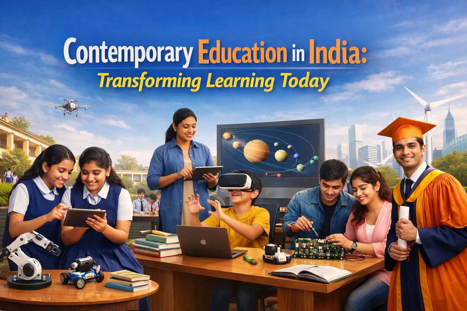 Contemporary Education in India: Transforming Learning Today - Kailasa Kaladhara Bangalore