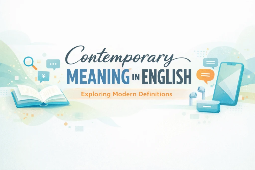 Contemporary Meaning in English: Exploring Modern Definitions - Kailasa Kaladhara Bangalore