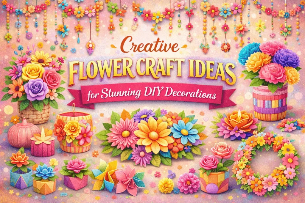 Creative Flower Craft Ideas for Stunning DIY Decorations - Kailasa Kaladhara Bangalore