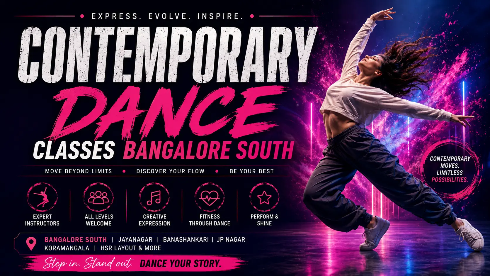 Contemporary dance classes Bangalore south