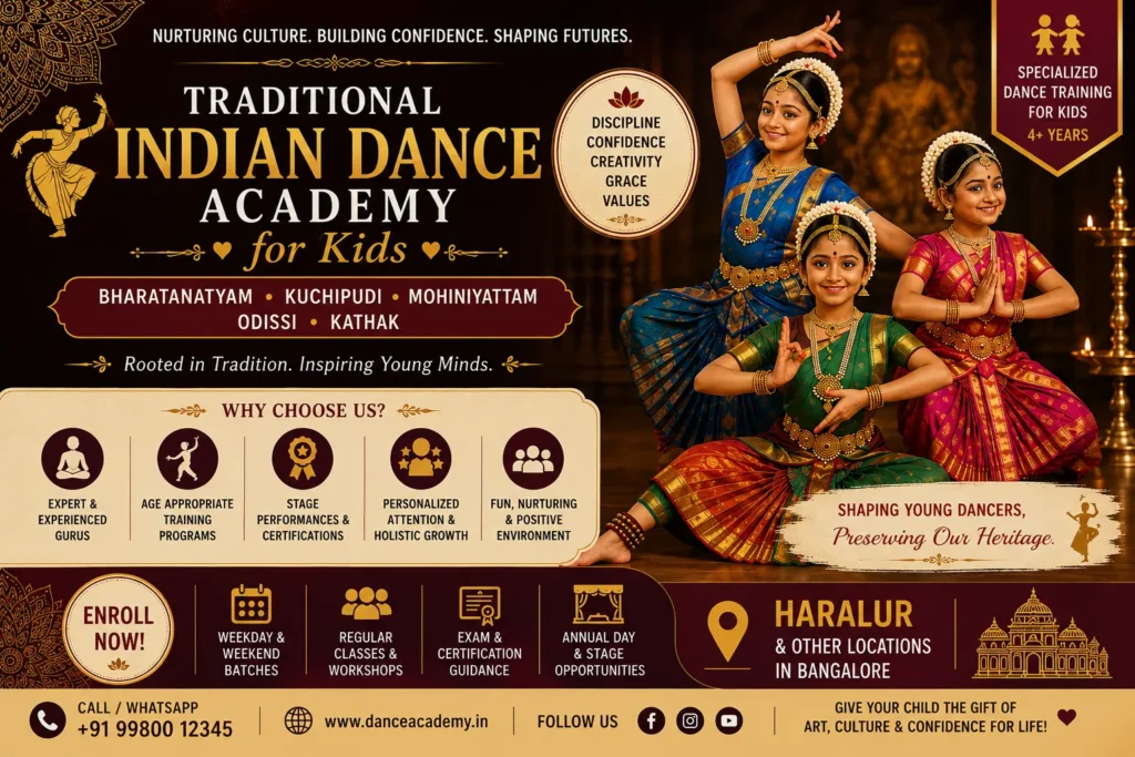 Traditional Indian dance academy for kids