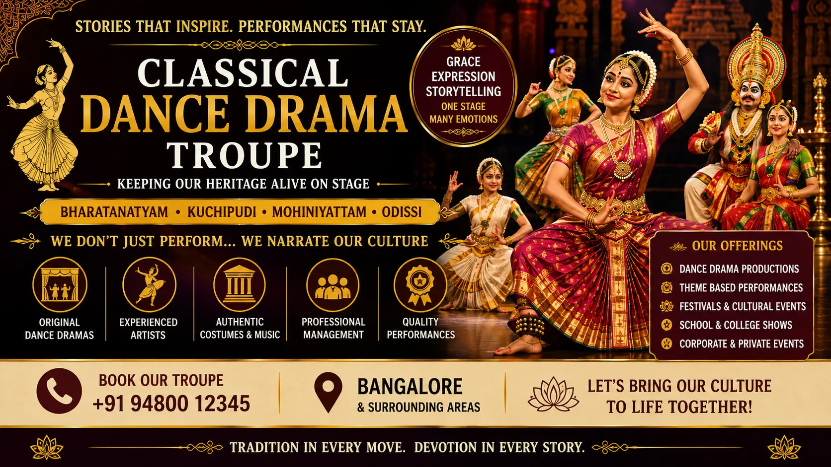 Classical dance drama troupe Bangalore