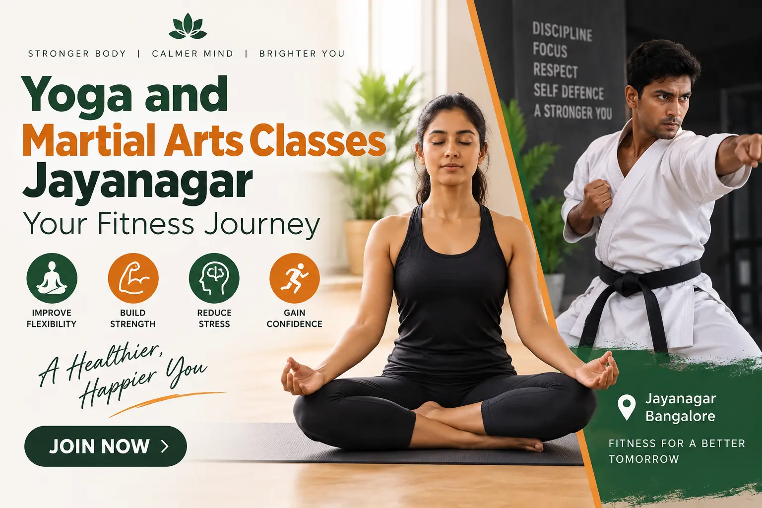 Yoga and Martial Arts Classes Jayanagar: Your Fitness Journey - Kailasa Kaladhara Bangalore