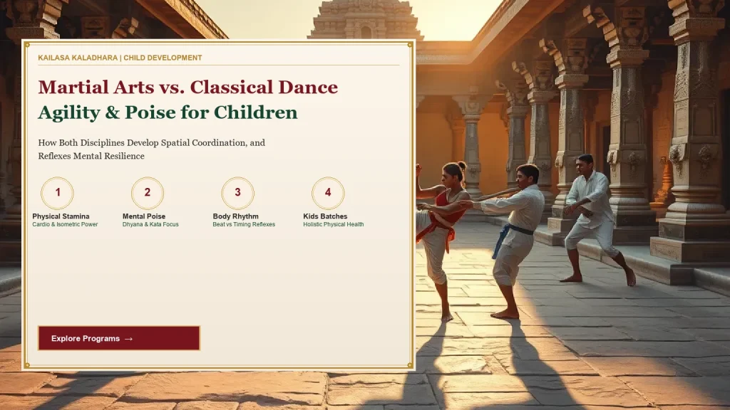 Martial Arts vs. Classical Dance for Children: How Both Build Agility & Poise - Kailasa Kaladhara