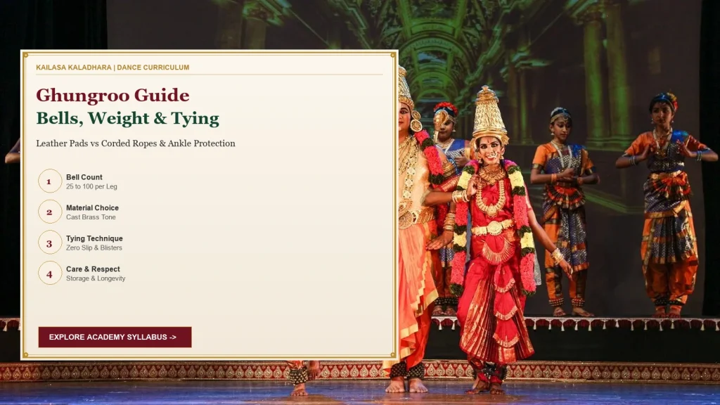 Ghungroo Selection Guide: Choosing Weight, Bells & Tying Method for Dancers - Kailasa Kaladhara