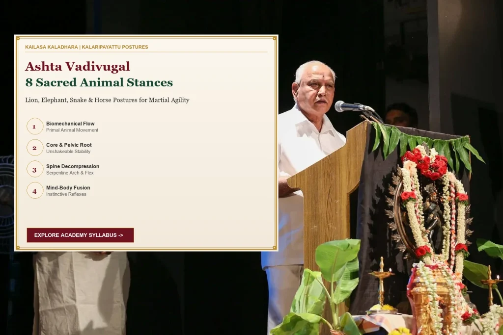 Ashta Vadivugal in Kalaripayattu: The 8 Animal Postures Explained - Kailasa Kaladhara